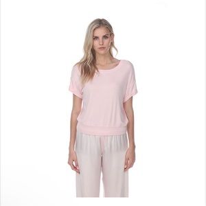 PINK PJ HARLOW TOP